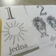 Čísla 1 - 20 - černobílá výzdoba 8