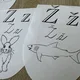 Abeceda na zeď - černobílá výzdoba - kooperativní girlanda 8