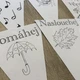 Motivační girlanda - černobílá 6
