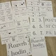 Rozvrh hodin - černobílá výzdoba 2