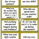 Rapid Fire Questions - Summer Holiday - Past (B2) 3