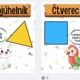 Geometrické tvary a tělesa - zvířátka 5