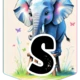 🌸✨ Girlanda Vítáme Vás – Přivítejte děti s kouzelnou výzdobou- vzor Exotických safari zvířátek! 🧚‍♂️🌿 6
