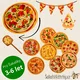  PIZZA - otočné skládačky  2