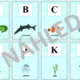 Výzdoba třídy VODNÍ SVĚT - alphabet 2