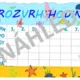Výzdoba třídy VODNÍ SVĚT - rozvrh hodin 3