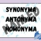 SYNONYMA, ANTONYMA, HOMONYMA - téma PODMOŘSKÝ SVĚT 2