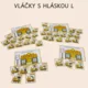 Hlásky s vláčky - běhací kooperace žáků, písmena M, A, L, E, S 7
