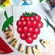 Poznáváme drobné ovoce - vystřihovánky 2D i 3D, omalovánky, didaktické hry 2