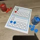 Tabulka na počítání s žetony, sčítání, odčítání, obtahování čísel 7