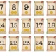 Pirátské číslice 0 - 100 2