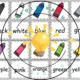NUMBERS AND COLORS – 3v1: flashcards, pexeso, doplňovačka 5