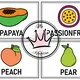 FRUITS & VEGETABLES - Demonstrační karty 2