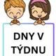 Dny v týdnu - děti 2