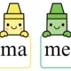 Slabiky s M, L, P, S - pastelky 2