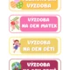 ORGANIZAČNÍ CEDULKY / štítky - ŠKOLNÍ DRUŽINA 4