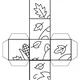 Podzimní vybarvování - puzzle kostka, domino, pexeso 7