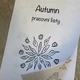 Pracovní listy - AUTUMN 8