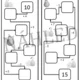 Matematické řetězy - sčítání a odčítání do 20 bez přechodu 3