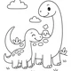 Omalovánky ZDARMA - DINOSAUŘI  4