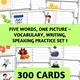 Five words, one picture – vocabulary, writing, speaking practice SET 1 2