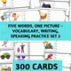 Five words, one picture – vocabulary, writing, speaking practice SET 2 2