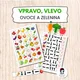 Velká sada - ovoce a zelenina, třídění, skládačka, pexeso, vlevo, vpravo 4