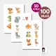 Puzzle skládačka pro nejmenší děti, zvířátka 2
