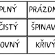 Antonyma - procvičovací kartičky 3