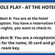 ROLE PLAY RESTAURANT HOTEL CONVERSATION CARDS 3