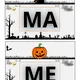 Halloween - běhací diktát - 1. třída - Slabiky 4