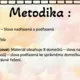 Domečky - Slova nadřazená, podřazená 2