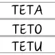 Čtecí kartičky po hlásku T 7