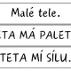Čtecí kartičky po hlásku T 9