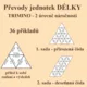 Převody jednotek (délka, obsah, objem, hmotnost, čas) - zvýhodněná sada 2