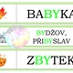 VYJMENOVANÁ SLOVA NA TABULI (nástěnku) 2
