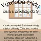 Výzdoba třídy- čísla s příklady do 9 2