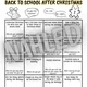 Back to school after Christmas - Find someone who 2