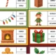 Christmas - kolíčkování a rozpůlená slova 2