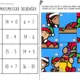 Vánoční matematické skládačky - v oboru do 20 s a bez přechodu 2