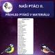 NAŠI PTÁCI II. - párečky, demonstrační karty 2