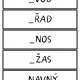 Ú/Ů/U - doplňovací kartičky 4