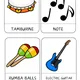 MUSIC - three part cards 4