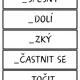 Ú/Ů/U - doplňovací kartičky 5