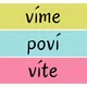 Čtecí kartičky po hlásku V 5