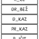 Ú/Ů/U - balíček aktivit 7