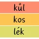 Čtecí kartičky po hlásku K 5