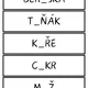Ú/Ů/U - doplňovací kartičky 7