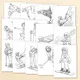 Zimní sporty - sada 14 omalovánek k tisku (PDF) 3