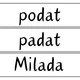 Čtecí kartičky po hlásku D 6
